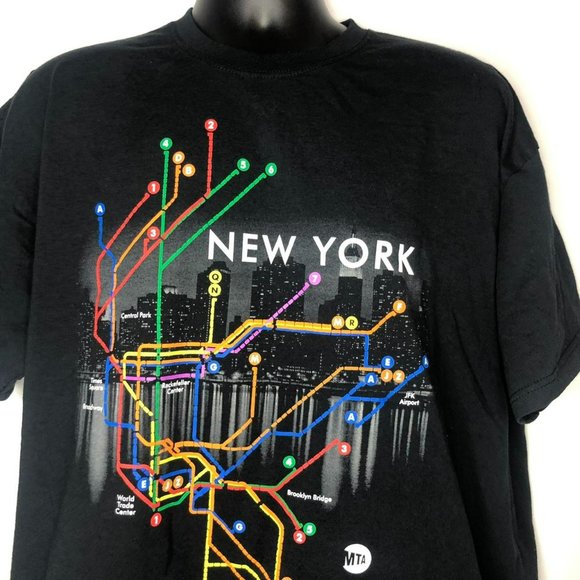 American Vintage Other - New York Subway Graphic tee t shirt Preowned MTA Men’s 2XL